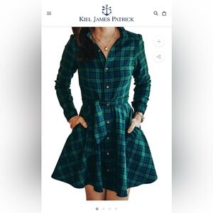 Kiel James Patrick - size L - under the mistletoe flannel dress